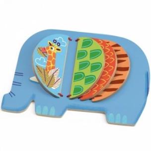 Opakowanie Drewania książeczka - Słonik