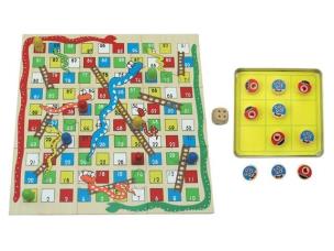 Opakowanie Drewniana gra wąż / kółko i krzyżyk