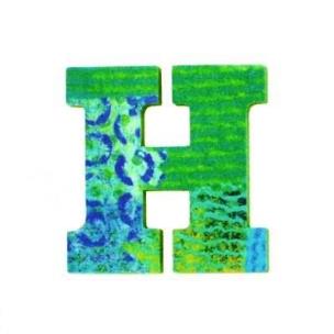 Opakowanie Drewniana literka z serii Paw - H