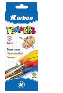 Opakowanie Farby tempera 7,5 ml KARBON