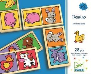 Opakowanie Gra drewniana domino - Kolorowe zwierzaki