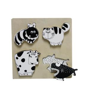 Opakowanie Gra edukacyjna - czarnobiała układanka z krówką Brimarex (1569530)