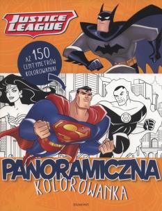 Okładka książki Justice League. Panoramiczna kolorowanka