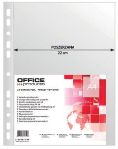 Opakowanie Koszulka na dokumenty groszkowa poszerzana Office Products A4 90um (21154413-90) op.50szt.