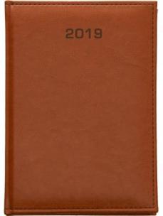Opakowanie Książkowy A5 dzienny 2018 - Nebraska jasny brąz