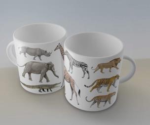 Opakowanie Kubek - Zwierzęta świata SOLITON