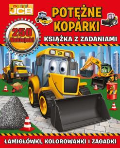 Okładka książki My first JCB Potężne koparki. Książka z zadaniami