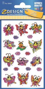 Opakowanie Naklejki brokatowe - Motylki