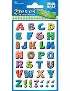 Opakowanie Naklejki kolorowe - literki