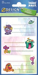 Okładka książki Naklejki na książki i zeszyty - Potwory