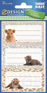 Okładka książki Naklejki na książki i zeszyty - Tygrys