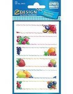 Opakowanie Naklejki na przetwory - owoce