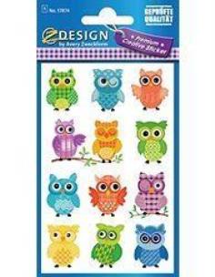 Opakowanie Naklejki papierowe premium - sowy