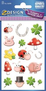 Opakowanie Naklejki papierowe - Koniczyna