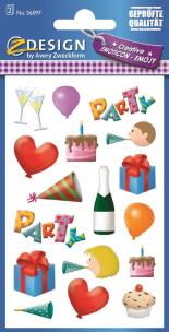 Opakowanie Naklejki papierowe - Party