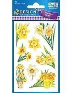 Opakowanie Naklejki papierowe - żonkile