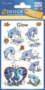 Okładka książki Naklejki świecące w ciemności - Delfiny