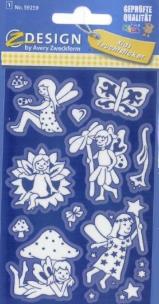 Opakowanie Naklejki świecące w ciemności - Elfy / Motyle