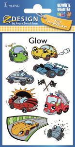 Opakowanie Naklejki świecące w ciemności - Samochody