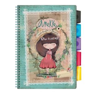 Opakowanie Notatnik spiralny z przekładkami A4/80K ANEKKE