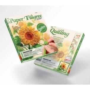 Opakowanie Papierowe kompozycje Quilling - Słonecznik 2