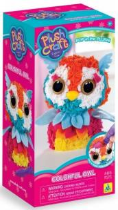 Opakowanie Pluszowe rękodzieło - kolorowa sowa