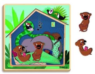 Okładka książki Puzzle dla najmłodszych 3 plansze - Cabana