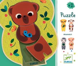 Opakowanie Puzzle drewniane 3 elementowe - Zwierzaki