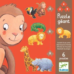Okładka książki Puzzle gigant - Marmoset i przyjaciele