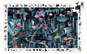 Okładka książki Puzzle z plakatem - Miasto nocą