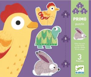 Opakowanie Puzzle - 3 plansze Zwierzątka