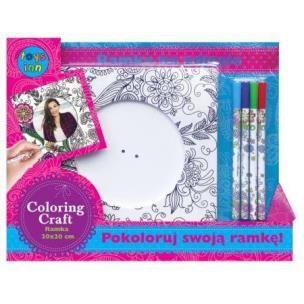 Okładka książki Ramka do kolorowania MDF- okrągła  (STN-32-23)