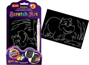 Opakowanie Scratch Art. Tęczowa seria - Hipopotam