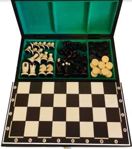 Opakowanie Szachy + Warcaby (2w1) 35cm