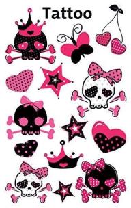 Opakowanie Tatuaże - Różowe czaszki