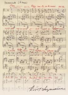 Opakowanie Teczka beżowa z motywem nut - K. Szymanowski