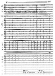 Opakowanie Teczka biała z motywem nutowym - Wojciech Kilar