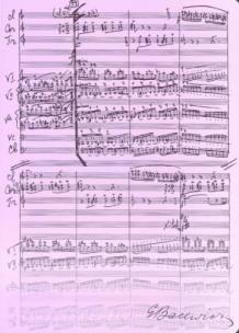 Opakowanie Teczka wrzosowa z motywem nut - Grażyna Bacewicz