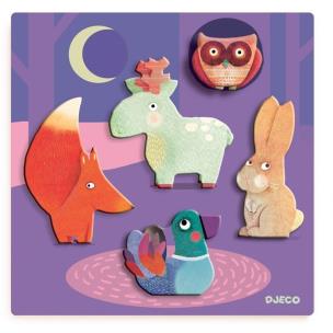 Opakowanie Układanka drewniana - Las nocą