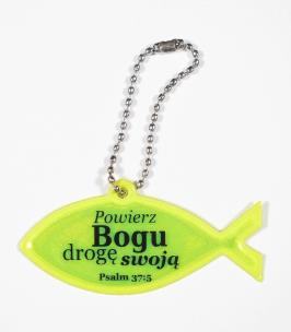 Okładka książki Zawieszka odblaskowa. Rybka - Powierz Bogu drogę..