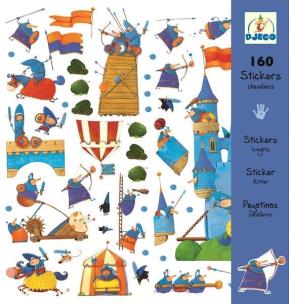 Opakowanie Zestaw naklejek 160 cz. - Rycerze