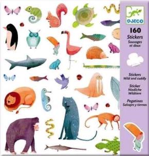 Opakowanie Zestaw naklejek 160 szt. - Dzikie zwierzeta