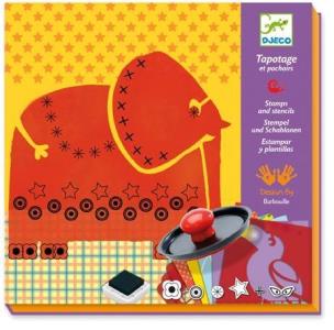 Opakowanie Zestaw ze stempelkami i szablonami - Dżungla