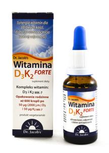 Zdjęcie produktu Dr. Jacob's Witamina D3+K2(MK-7) Forte 20ml