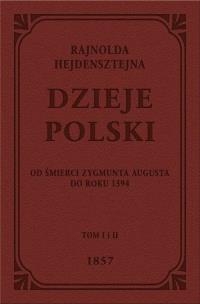 Okładka książki Dzieje Polski Od śmierci Zygmunta Augusta do roku 1594