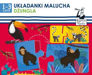 Okładka książki Kapitan Nauka - Układanki malucha Dżungla