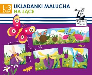 Okładka książki Kapitan Nauka - Układanki malucha Na łące