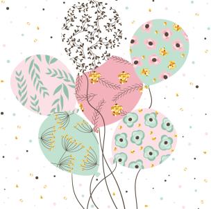 Opakowanie Karnet 155x155 - Balony