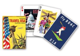 Opakowanie Karty Piatnik Vintage Travel USA, 1 talia