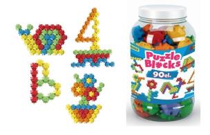 Opakowanie Klocki puzzle - słoik 90 elementów